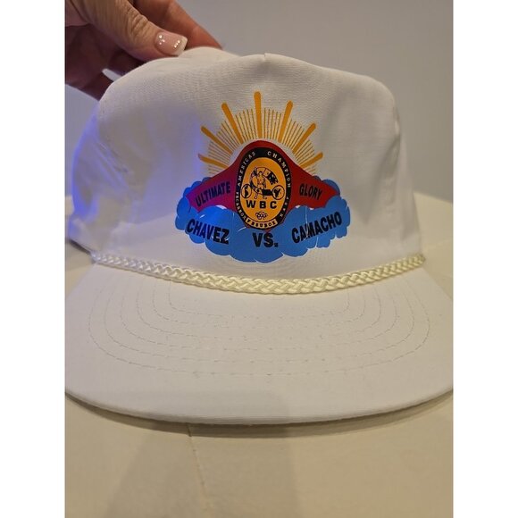 Vintage 1992 Julio Cesar Chavez V Hector MachoCamacho Baseball Hat NEW Deadstock - Picture 2 of 6